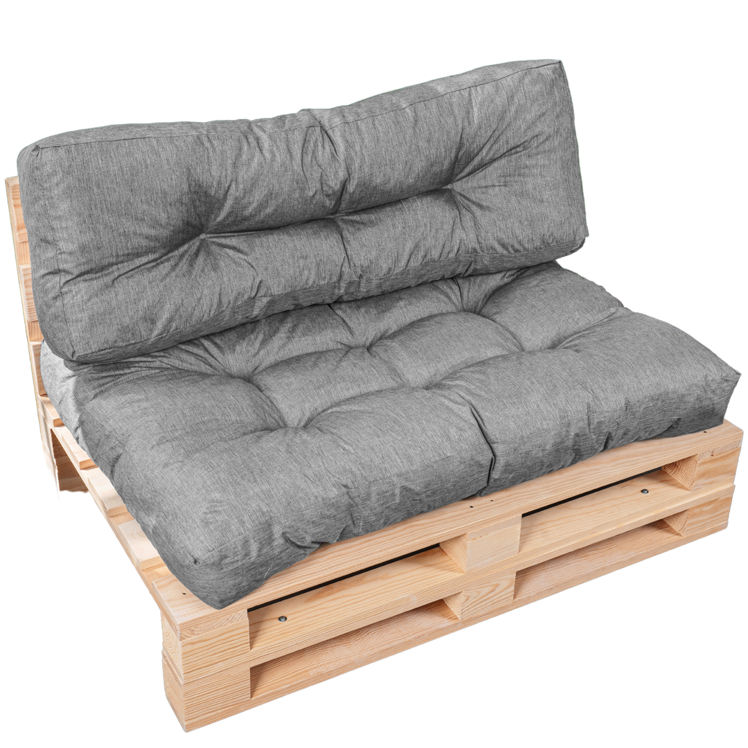 Set zit/rugkussen voor palletbank