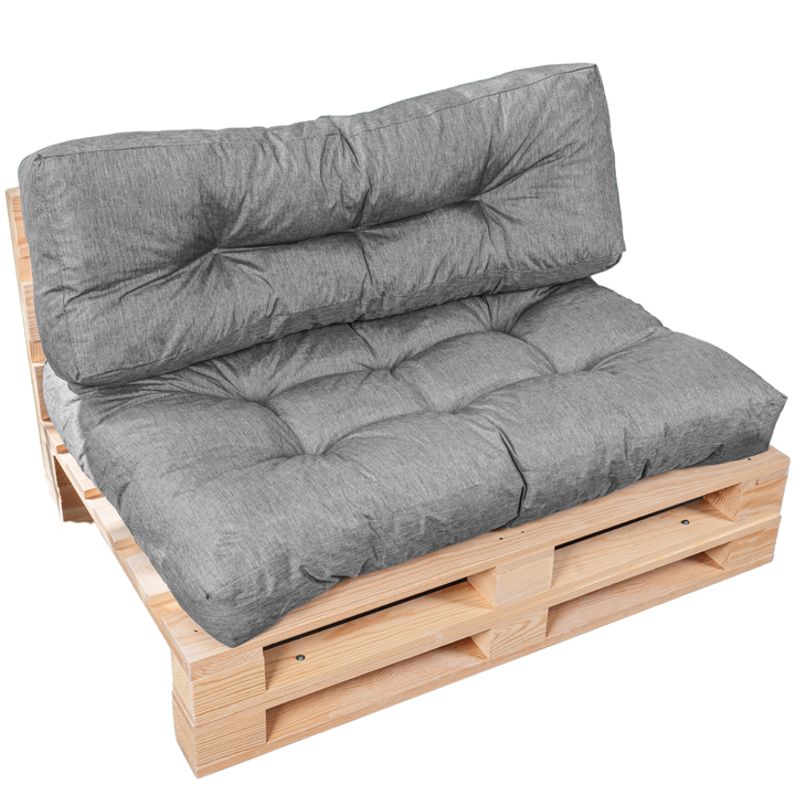 Set zit/rugkussen voor palletbank