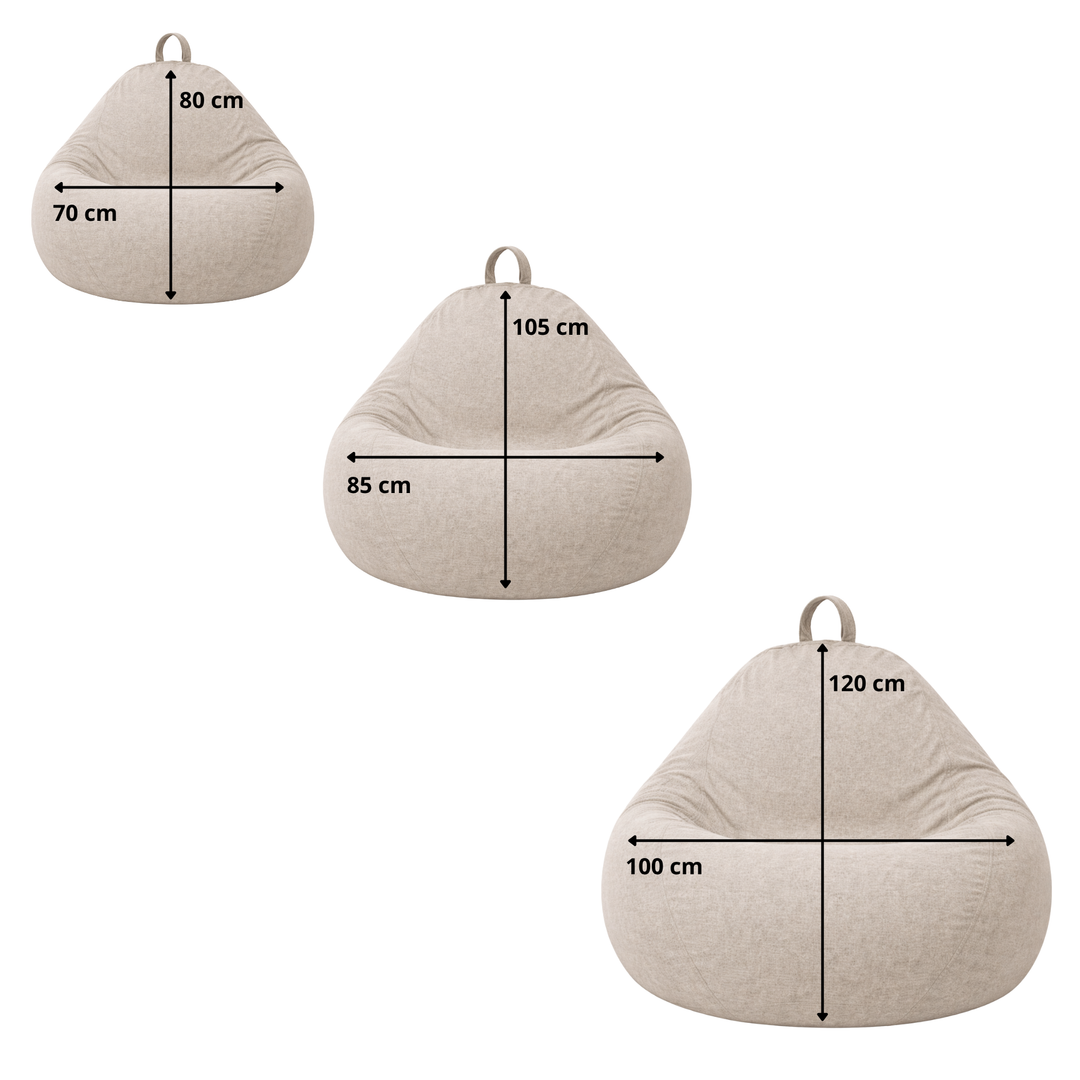 Zitzak Peer met afneembare hoes - 105x85 cm