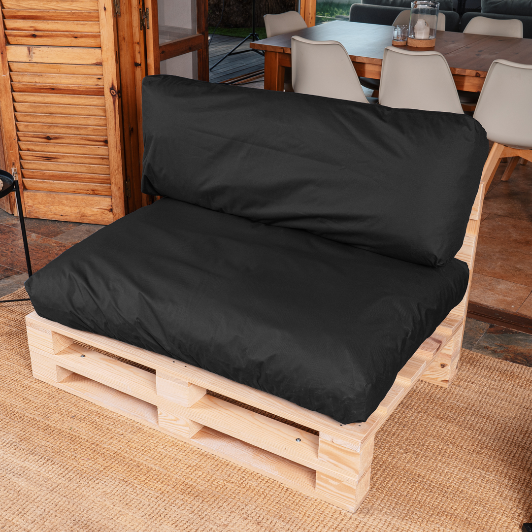 Waterafstotende palletkussens met afneembare hoes - SET