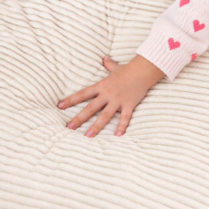 Pouf fauteuil enfant Velours Côtelé - 70x70 cm