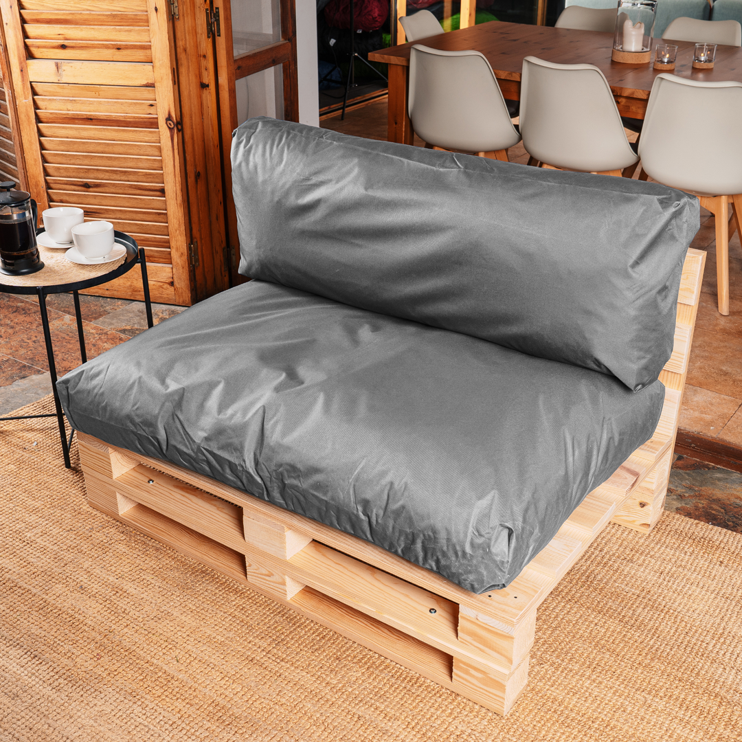 Waterafstotende palletkussens met afneembare hoes - SET