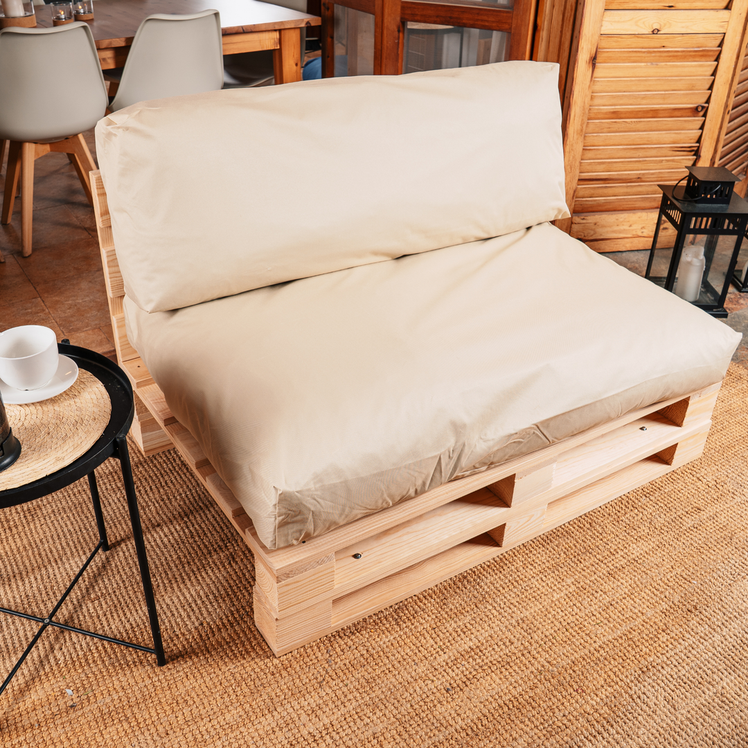 Waterafstotende palletkussens met afneembare hoes - SET