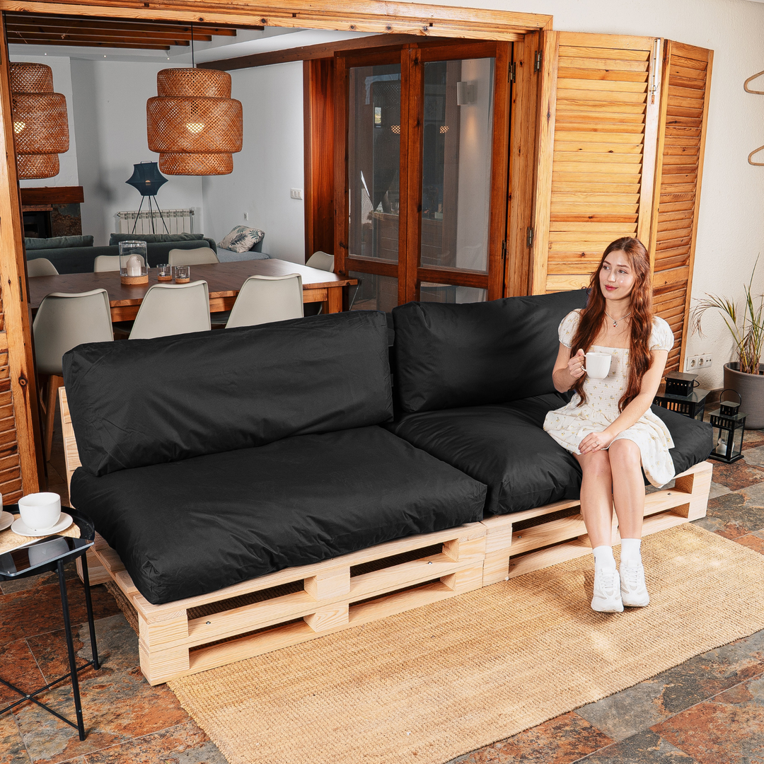 Waterdichte afneembare palletkussens - SET VAN 2