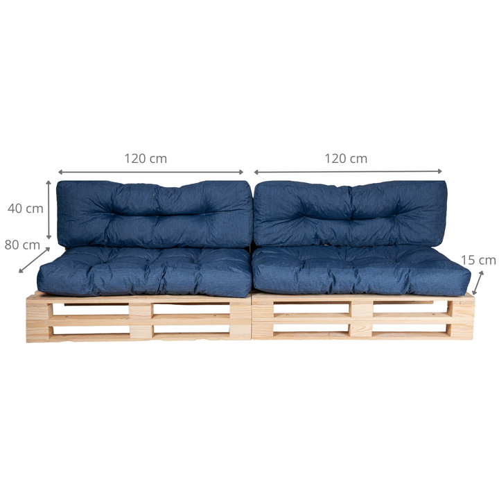 Palletkussen - SET VAN 2