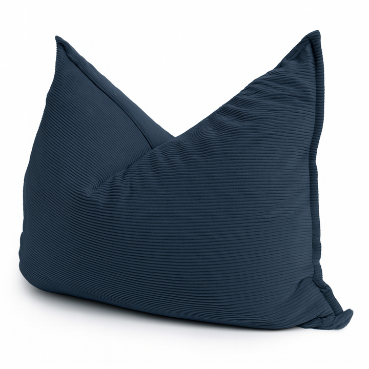 Poef van geribd fluweel met afneembare hoes - 140x180 cm