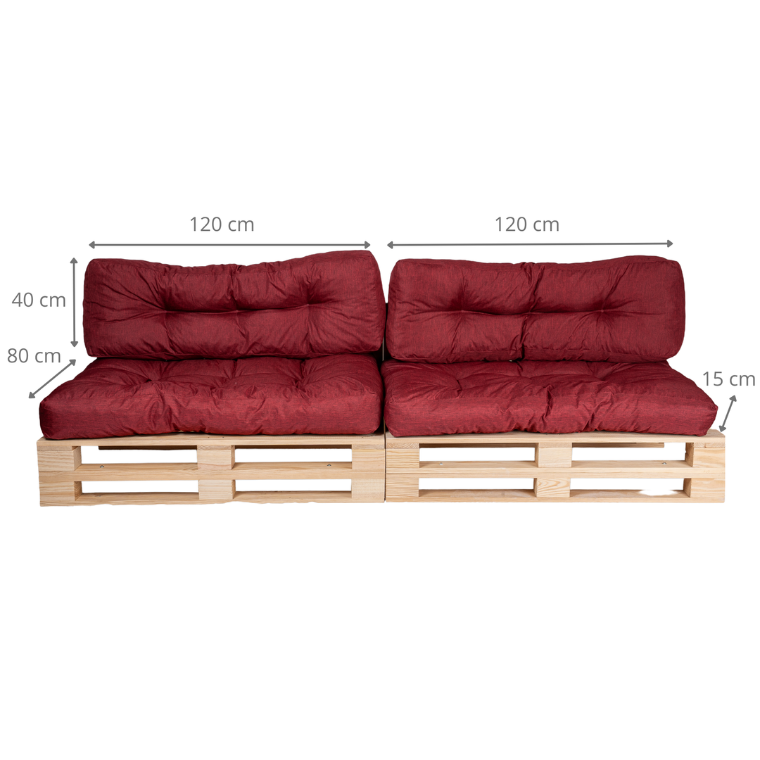 Palletkussen - SET VAN 2