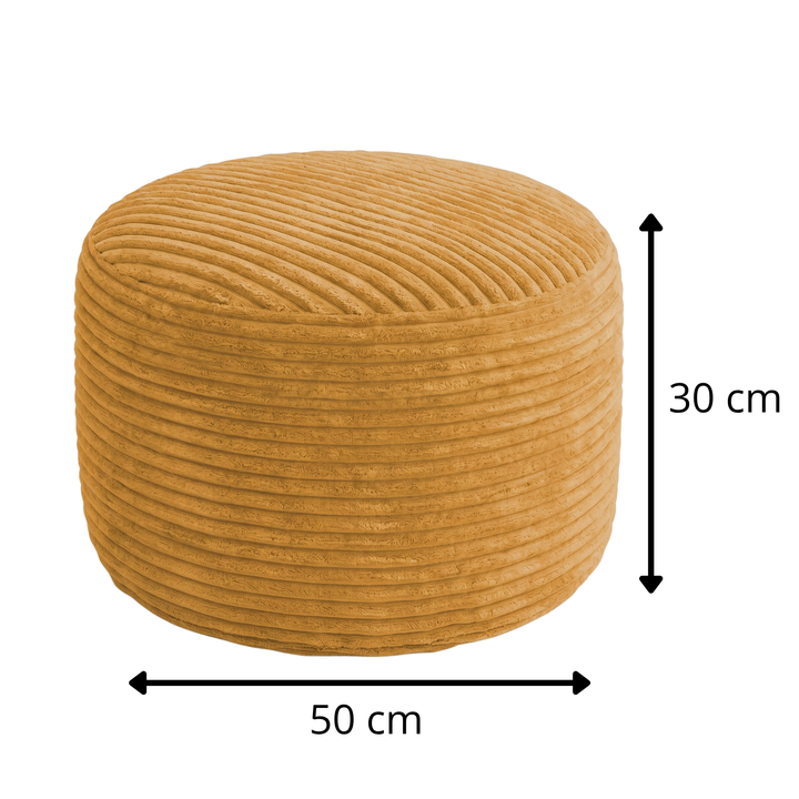 Voetensteun met afneembare hoes van corduroy - 50 x 30 cm