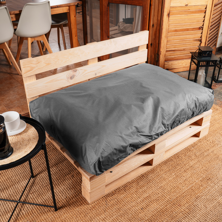 Waterafstotend palletkussen met afneembare hoes - Zitting 120x80 cm