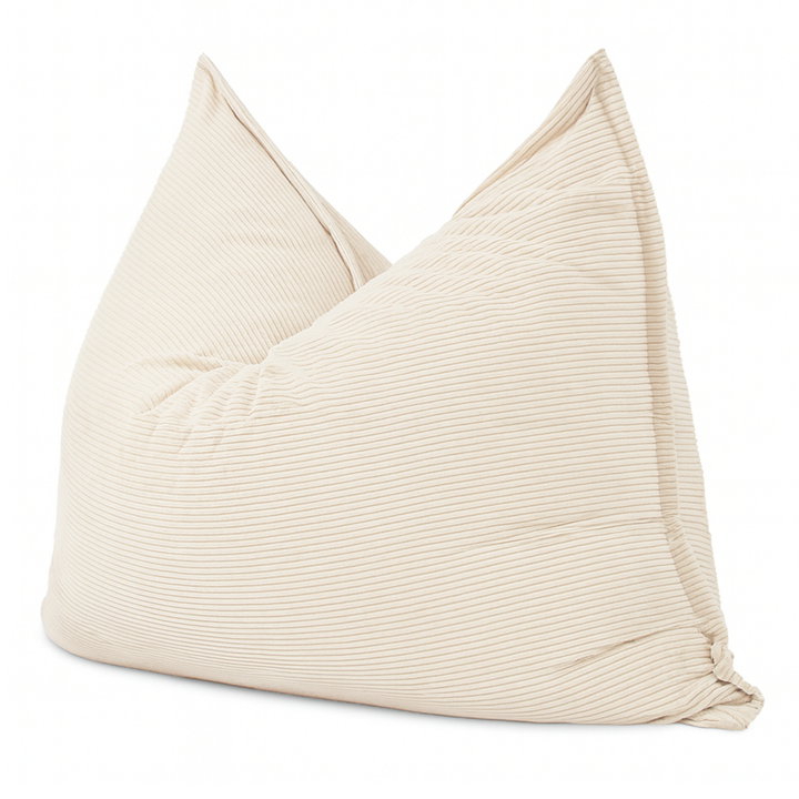 Poef van geribd fluweel met afneembare hoes - 140x180 cm