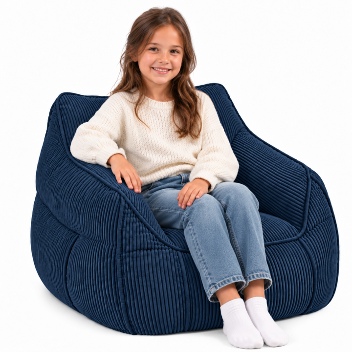 Pouf fauteuil enfant Velours Côtelé - 70x70 cm