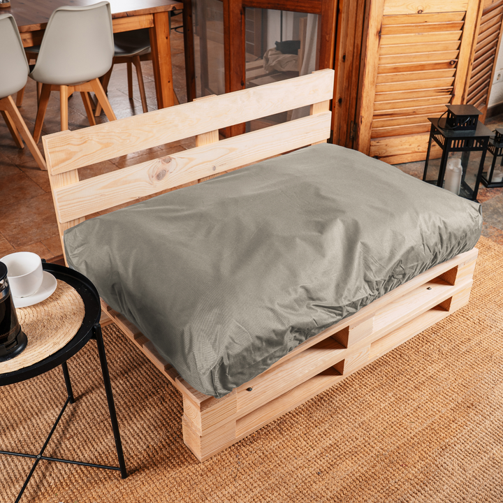 Waterafstotend palletkussen met afneembare hoes - Zitting 120x80 cm