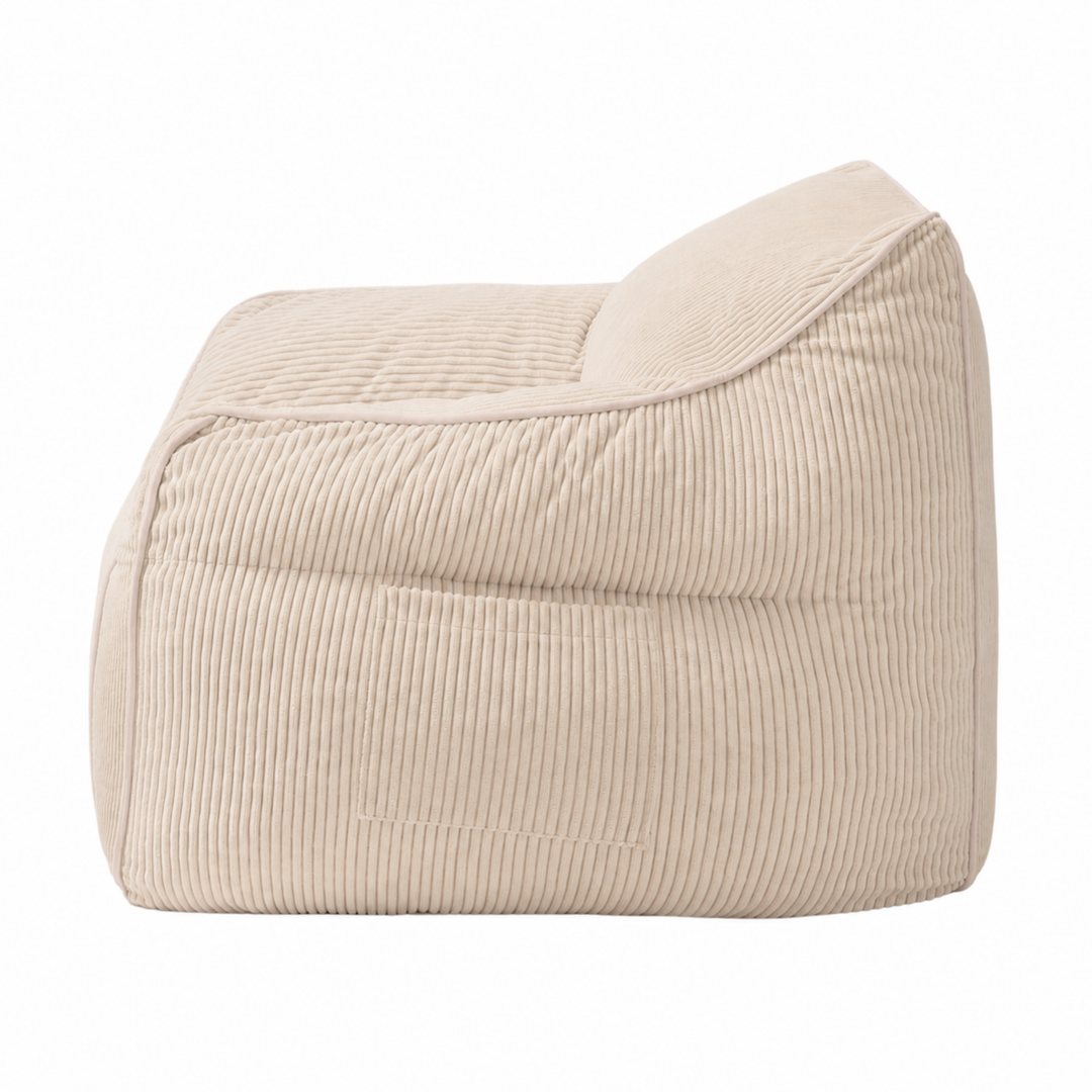 Pouf fauteuil enfant Velours Côtelé - 70x70 cm