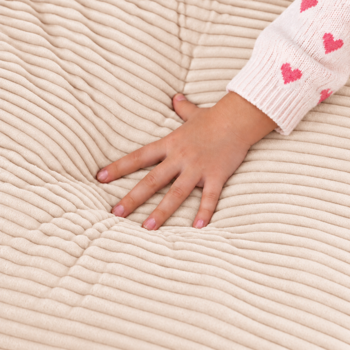Pouf fauteuil enfant Velours Côtelé - 70x70 cm