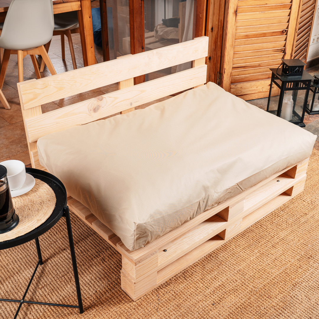 Waterafstotend palletkussen met afneembare hoes - Zitting 120x80 cm