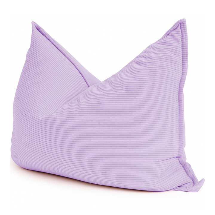 Poef van geribd fluweel met afneembare hoes - 140x180 cm