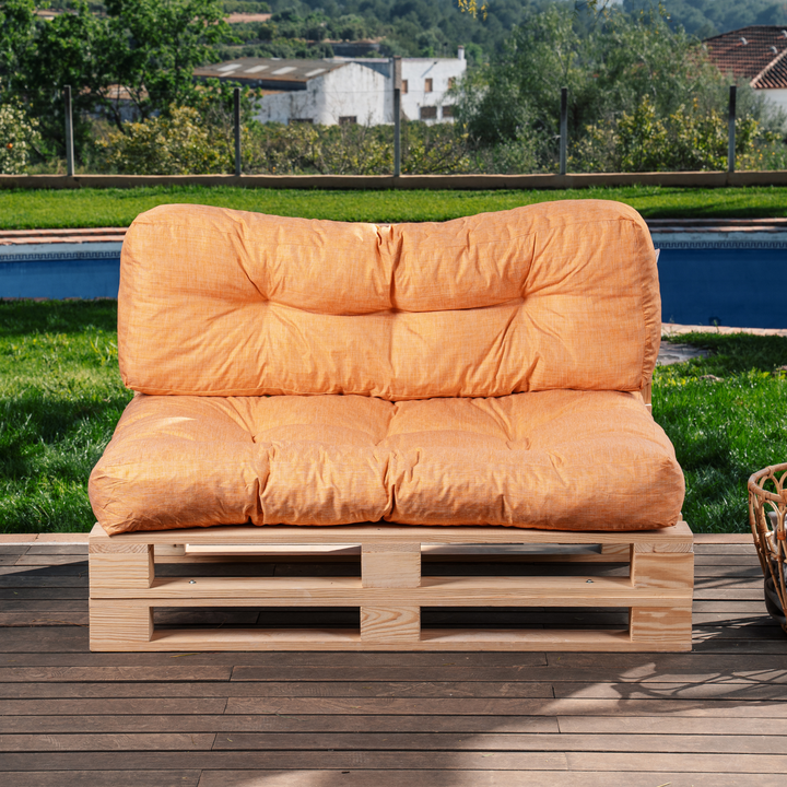 Set zit/rugkussen voor palletbank