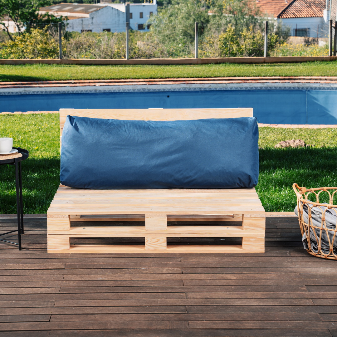 Waterdicht afritsbaar palletkussen - Rugleuning 120x40 cm