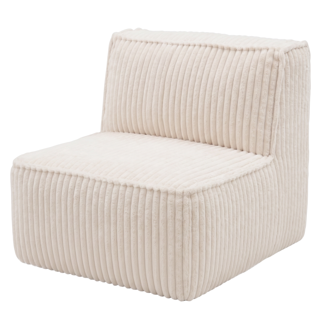 Afneembare centrale module - Voor modulaire bank - Ribfluweel - 90x82 cm