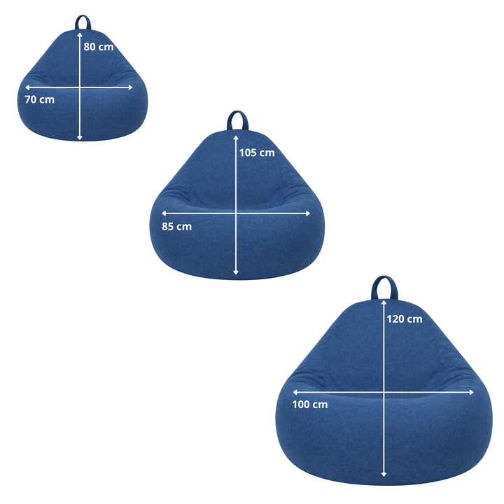 Zitzak Peer met afneembare hoes - 105x85 cm
