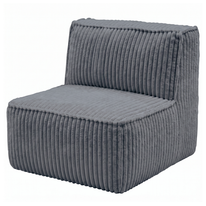Afneembare centrale module - Voor modulaire bank - Ribfluweel - 90x82 cm