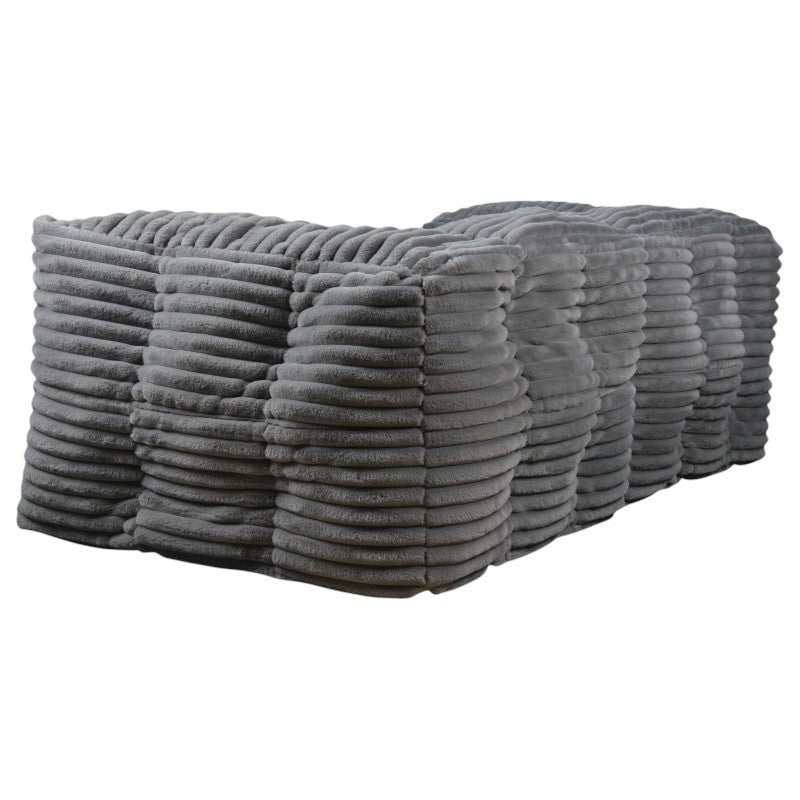 Modulaire Bank Ribfluweel - 90x180 Cm