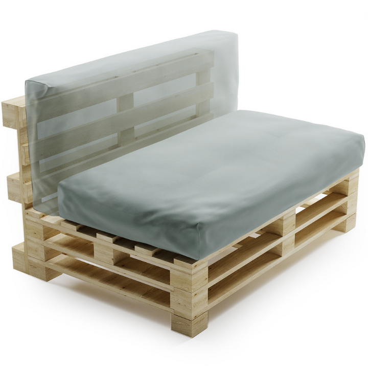 Waterafstotend palletkussen met afneembare hoes - 120x60 cm