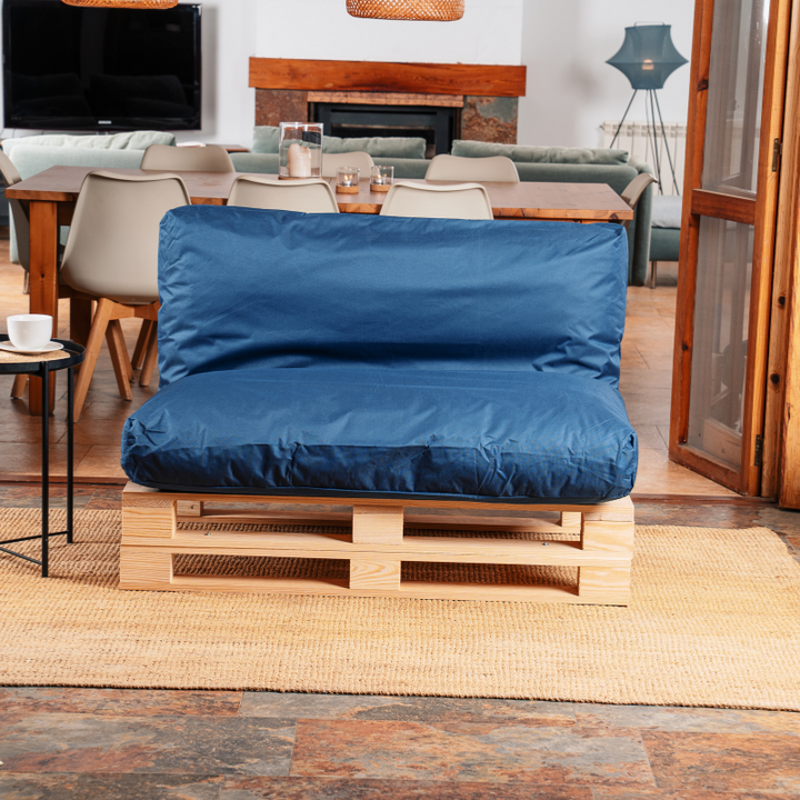 Waterafstotend palletkussen met afneembare hoes - 120x60 cm