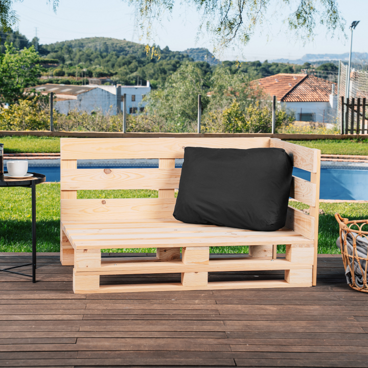Afneembare kussenhoes voor pallet - Hoek 60 x 40 cm