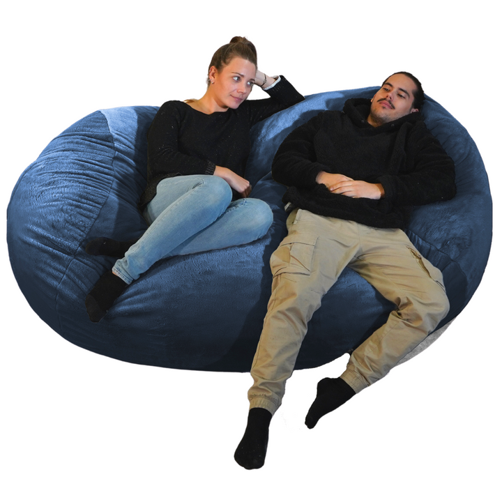 Alleen hoes voor gigantische lange zitzak van imitatiebont - 160 cm