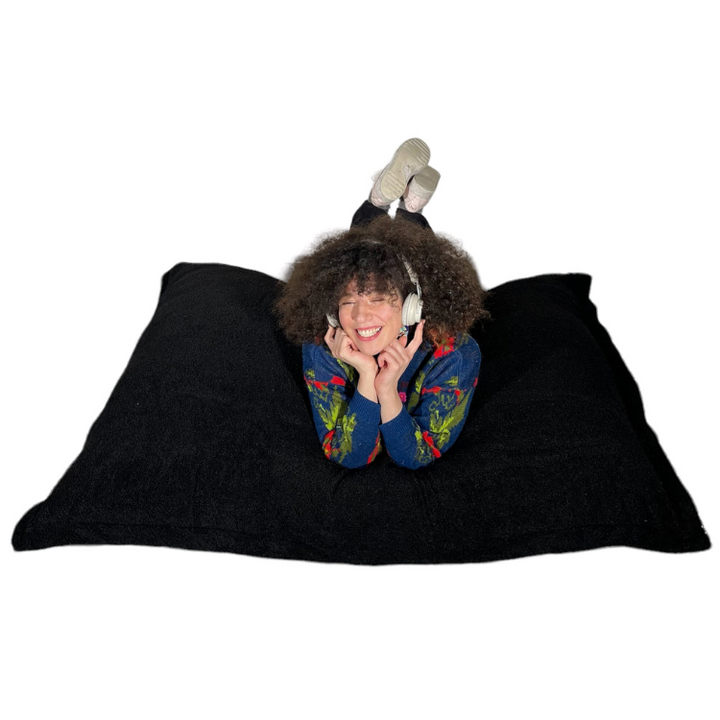 Afneembare Bouclé Poef - 140x180 Cm