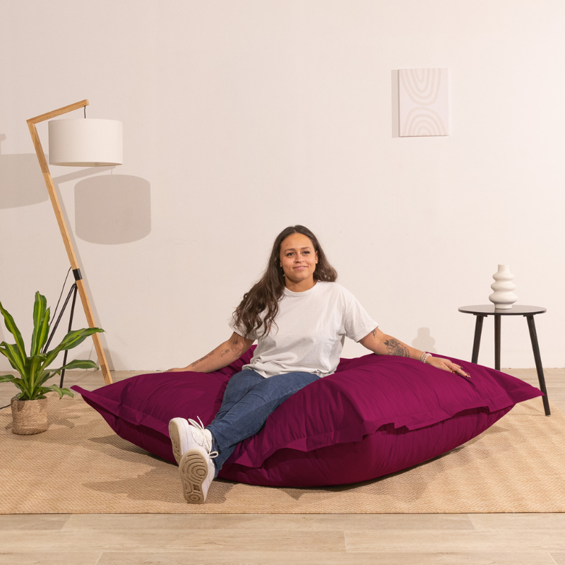 Pouf Extérieur Imperméable Déhoussable Anti-UV - 140x180 Cm