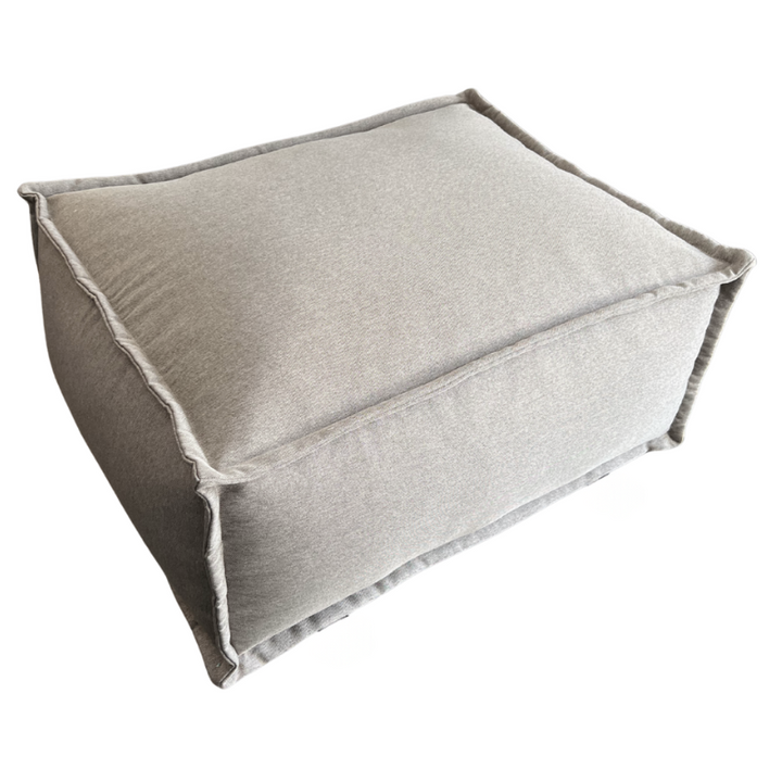Hocker/Lounge-element voor modulaire bank - Linnenlook - 80x60x38 cm